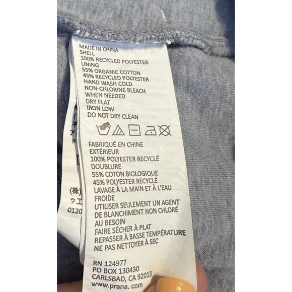 Women’s Prana Teddy Jacket Quarter Zip Medium Gray Hooded Grey Pullover - Picture 9 of 10